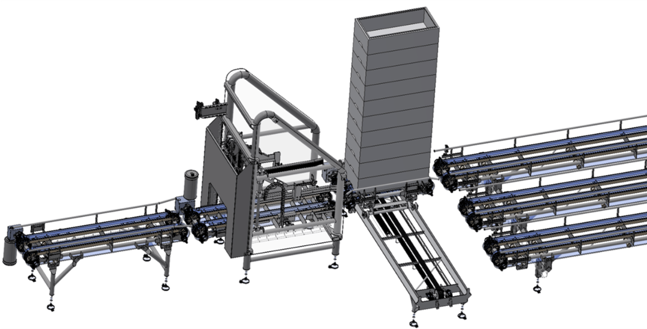 CONVEYOR SYSTEM FOR EPS BOXES AND LIDS 