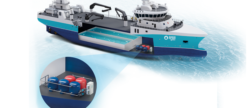 Electrolysis water treatment technology for Wellboats