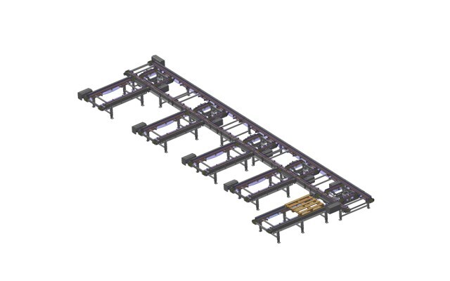 PALLET CONVEYOR SYSTEM - BUFFER  DISTRIBUTION