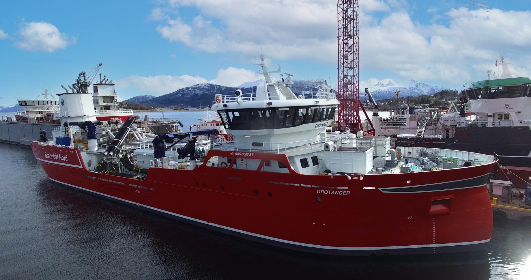 Aas Mek. overleverte Grotanger til Brønnbåt Nord