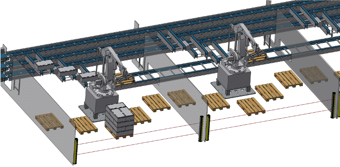 ROBOT PALLETIZING SYSTEM