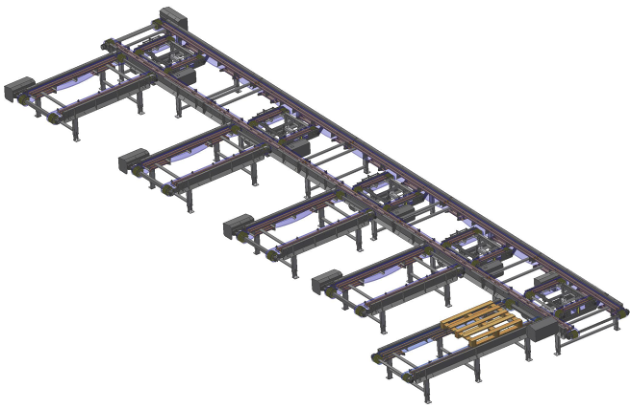 PALLET CONVEYOR SYSTEM - BUFFER / DISTRIBUTION